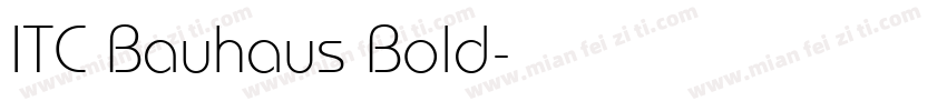 ITC Bauhaus Bold字体转换